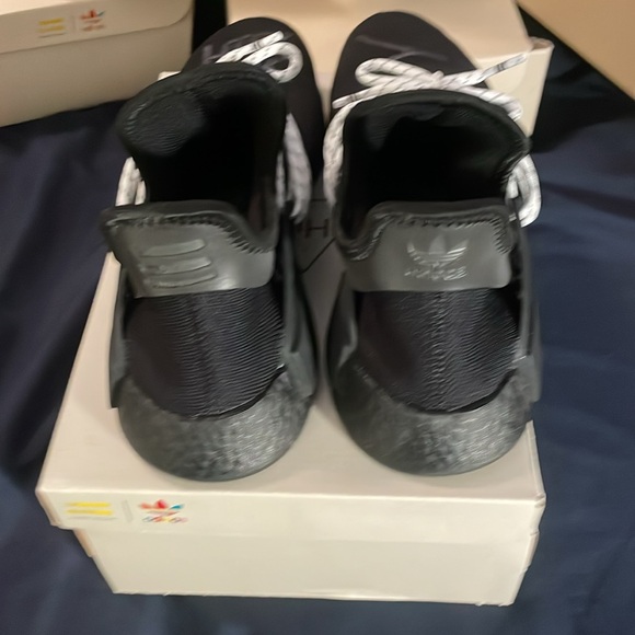 Adidas Hu NMD size 11.5 triple black, Pharrell, Gently used 9.5/10 - Picture 5 of 8